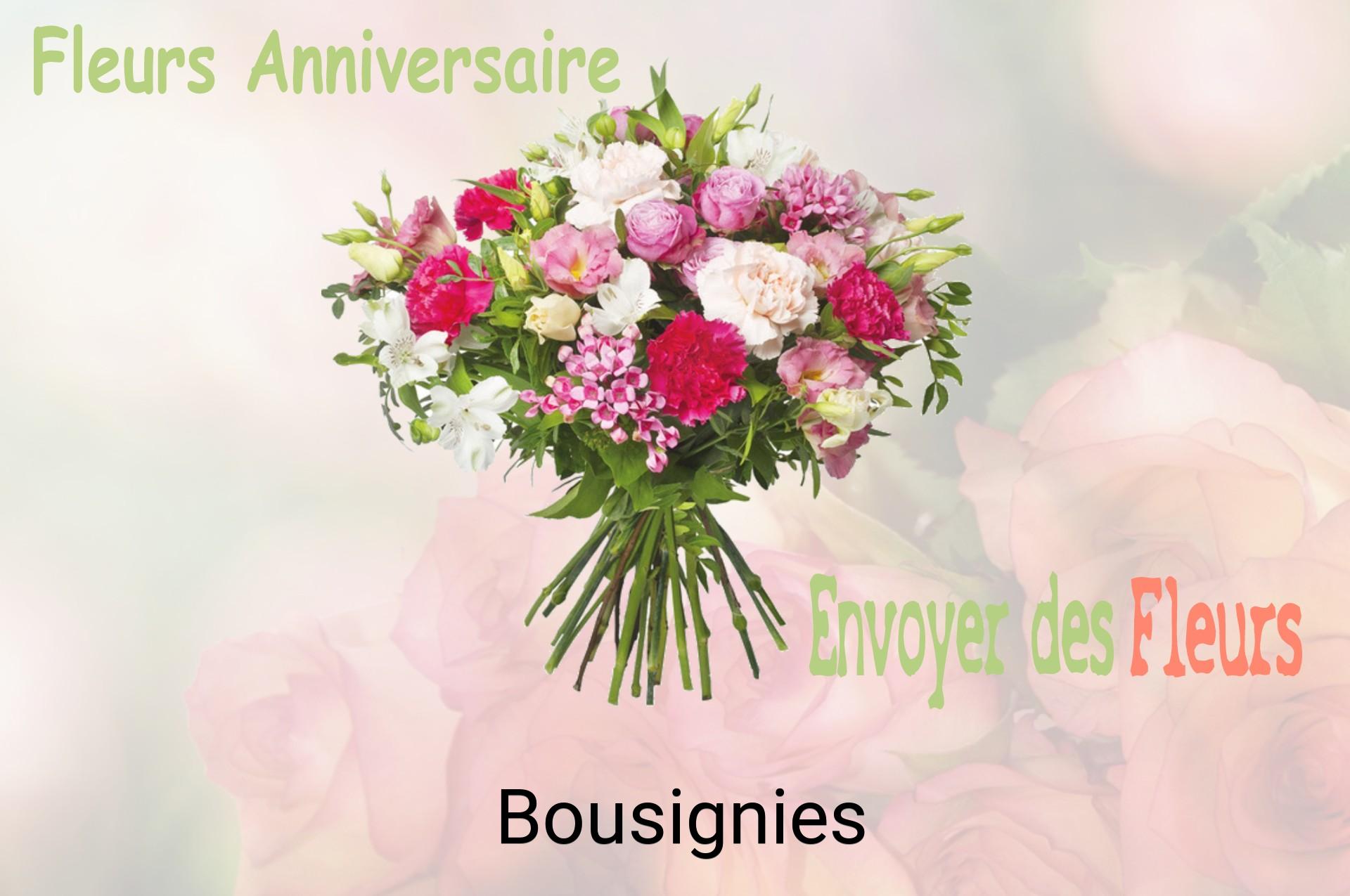 Bouquet de fleurs d’anniversaire livré à Bousignies