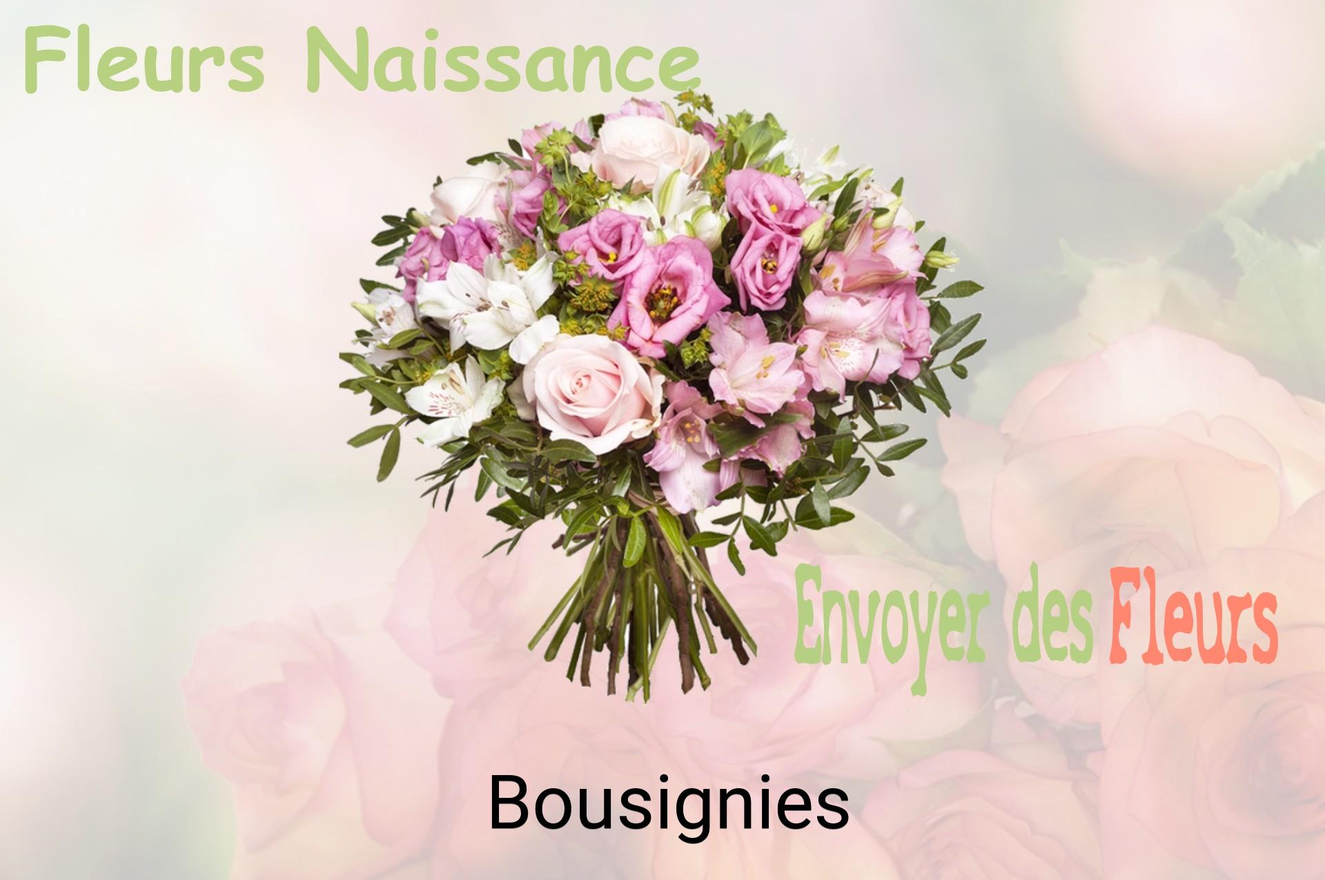 Bouquet de fleurs de naissance livré à Bousignies